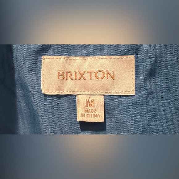 Brixton Brxtn Exclusive Utopia Jacket Cotton Velour Work Jacket in Sapphire - Picture 9 of 9